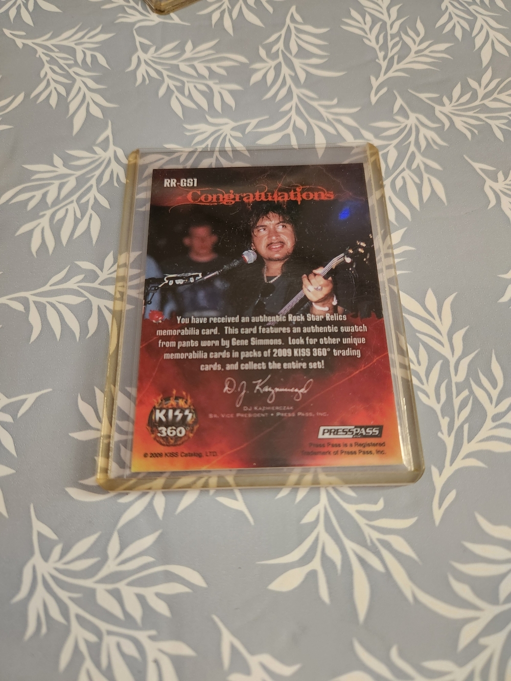 RockStar Relics Authentic Memorabilia Trading Cards - Picture 4 of 6
